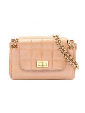 Chanel Shoulder Bag 2.55 Choco Bar Pink Gold Lambskin Small Flap Chain